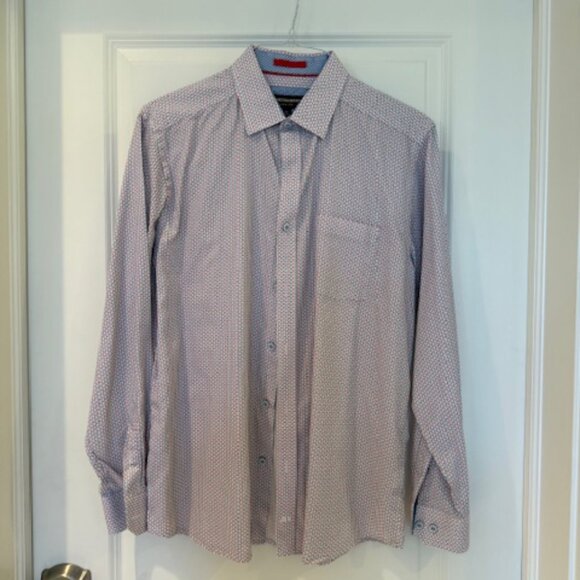 Lot of 4 Johnston & Murphy Printed Cotton Shirts (M) - Picture 4 of 16